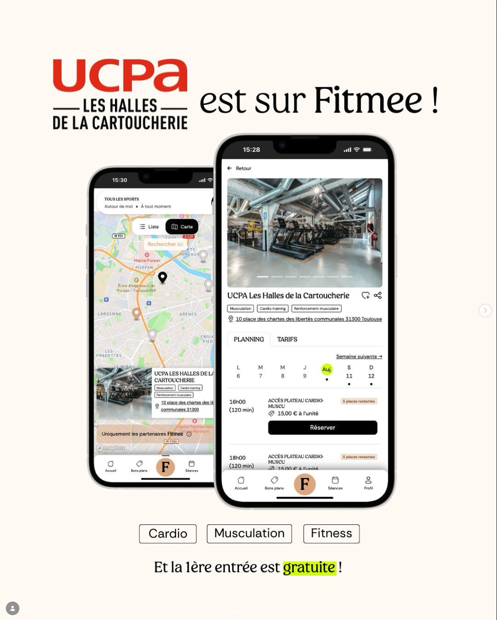 UCPA Les Halles de la Cartoucherie sur Fitmee